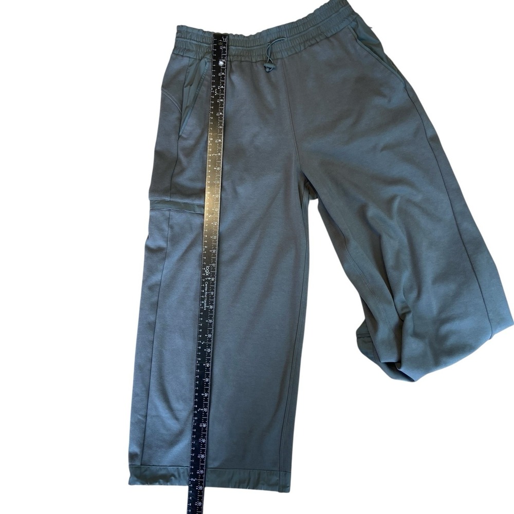 Athleta Triumph Hybrid‎ Wide Leg Crop Pants Women's Bali Green Size small - Picture 6 of 9